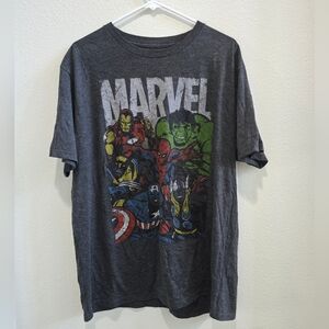 Marvel grey Marvel super hero t-shirt size XL
